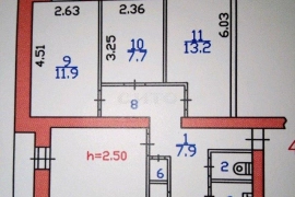 Недвижимость Квартиры / 4-к квартира, 80 м², 2/3 эт.