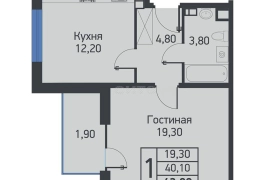 Продам однокомнатную новостройку 42.0 м² этаж 6/20 город Новороссийск проспект Дзержинского стр. 5