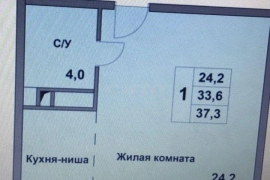 Продам однокомнатную новостройку 37.0 м² этаж 2/8 район Анапский город Анапа