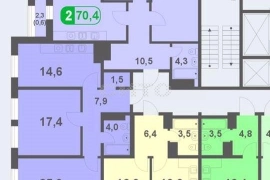 Недвижимость Квартиры / 1-к квартира, 40.8 м², 14/19 эт.