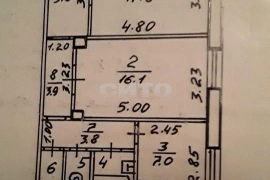 Недвижимость Комнаты / Комната 17 м² в 2-к, 2/5 эт.