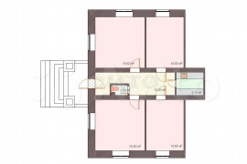 3-к. квартира, 90,5 м², 1/2 эт.